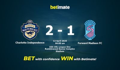 Dự đoán, tỷ lệ cược và mẹo cá cược Charlotte Independence vs Forward Madison FC 04/11/2025