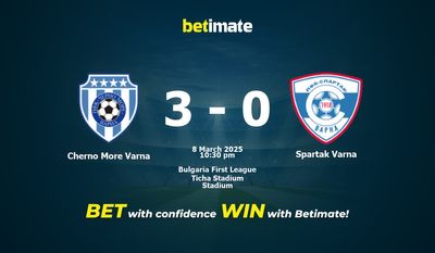 Soi kèo Cherno More Varna vs Spartak Varna, tỷ lệ cá cược 08/03/2025