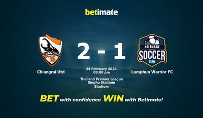 Soi kèo Chiangrai Utd vs Lamphun Warrior FC, tỷ lệ và tip cá cược 24/02/2024