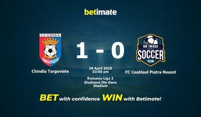 Soi kèo Chindia Targoviste vs FC Ceahlaul Piatra Neamt, tỷ lệ và tip cá cược 26/04/2025