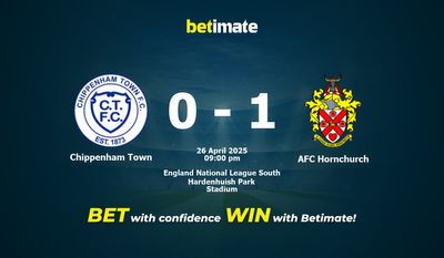 Dự đoán Chippenham Town vs AFC Hornchurch, Tỷ lệ cược & Mẹo cá cược 26/04/2025