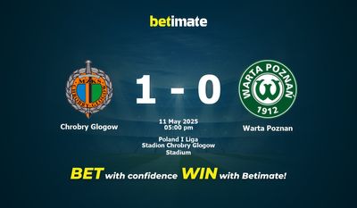 Soi kèo Chrobry Glogow vs Warta Poznan, Tỷ lệ & Mẹo cá cược 11/05/2025