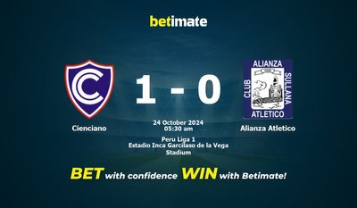 Soi kèo Cienciano vs Alianza Atletico, tỷ lệ và tip cá cược 23/10/2024