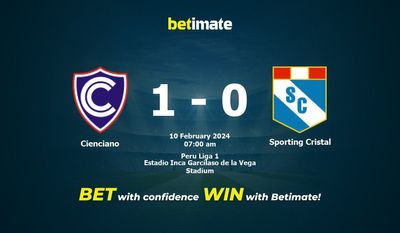 Dự đoán Cienciano vs Sporting Cristal, Tỷ lệ & Mẹo cá cược 10/02/2024