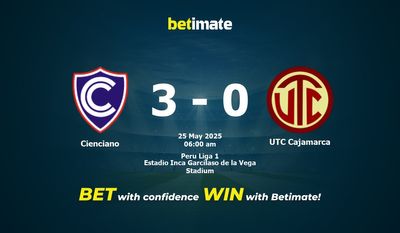 Soi kèo Cienciano vs UTC Cajamarca, tỷ lệ cá cược 24/05/2025