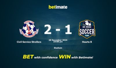 Dự đoán, tỷ lệ cược và mẹo cá cược Civil Service Strollers vs Hearts B 28/12/2024