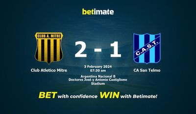 Nhận định dự đoán trận đấu Atletico Mitre vs CA San Telmo, tỷ lệ cá cược 03/02/2024