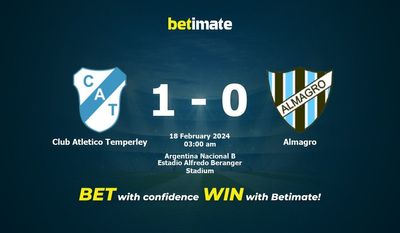 Nhận định soi kèo Atletico Temperley vs Almagro, tỷ lệ và tip cá cược 17/02/2024
