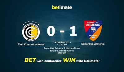 Dự đoán Club Comunicaciones vs Deportivo Armenio, Tỷ lệ & Mẹo cá cược 28/10/2023