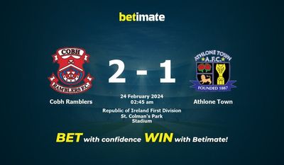 Soi kèo Cobh Ramblers vs Athlone Town, Tỷ lệ & Mẹo cá cược 23/02/2024