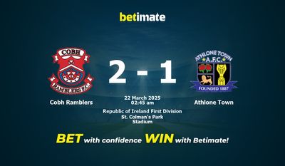 Dự đoán Cobh Ramblers vs Athlone Town, Tỷ lệ cược & Mẹo cá cược 21/03/2025