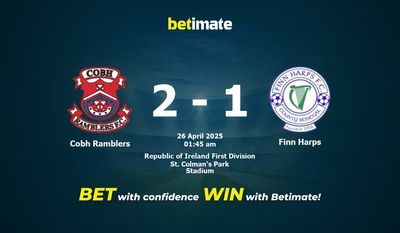 Dự đoán Cobh Ramblers vs Finn Harps, Tỷ lệ cược & Mẹo cá cược 25/04/2025