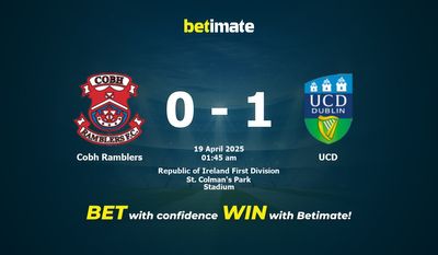Dự đoán Cobh Ramblers vs UCD, Tỷ lệ cược & Mẹo cá cược 18/04/2025