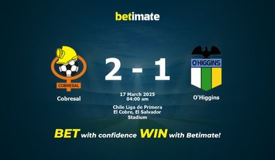 Dự đoán Cobresal vs O'Higgins, Tỷ lệ cược & Mẹo cá cược 03/16/2025
