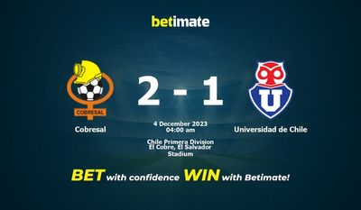Soi kèo Cobresal vs Universidad de Chile, Tỷ lệ & Mẹo cá cược 03/12/2023