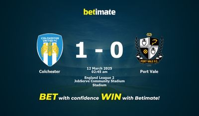 Dự đoán Colchester vs Port Vale, Tỷ lệ cược & Mẹo cá cược 03/11/2025