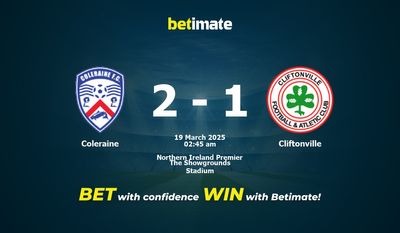 Dự đoán Coleraine vs Cliftonville, Tỷ lệ cược & Mẹo cá cược 03/18/2025