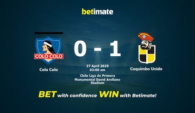 Soi kèo Colo Colo vs Coquimbo Unido, tỷ lệ và tip cá cược 26/04/2025