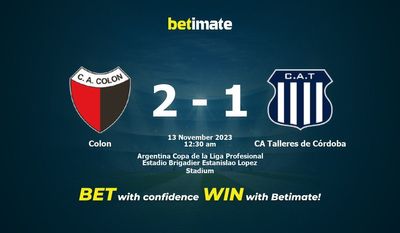 Dự đoán Colon vs CA Talleres de Córdoba, Tỷ lệ & Mẹo cá cược 12/11/2023