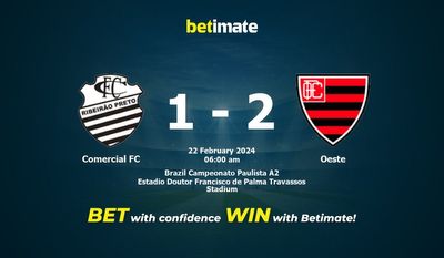 Dự đoán Comercial FC vs Oeste, Tỷ lệ & Mẹo cá cược 21/02/2024