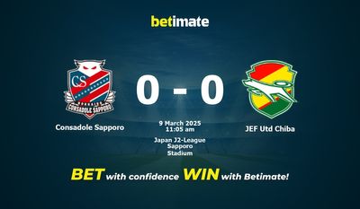 Dự đoán, Tỷ lệ cược & Mẹo cá cược Consadole Sapporo vs JEF Utd Chiba 03/09/2025