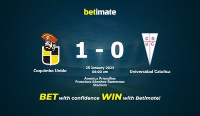 Soi kèo Coquimbo Unido vs Universidad Catolica, Tỷ lệ & Mẹo cá cược 24/01/2024