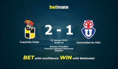 Soi kèo Coquimbo Unido vs Universidad de Chile, Tỷ lệ & Mẹo cá cược 30/01/2024