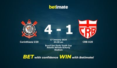 Dự đoán Corinthians U20 vs CRB U20, tỷ lệ và tip cá cược 16/01/2024