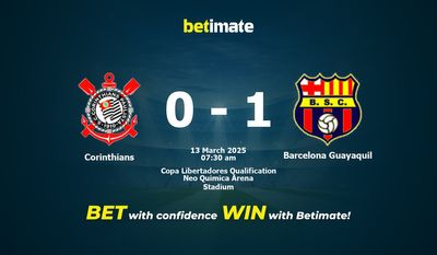 Dự đoán Corinthians vs Barcelona Guayaquil, Tỷ lệ cược & Mẹo cá cược 03/13/2025