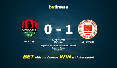 Dự đoán Cork City vs St Patricks, Tỷ lệ cược & Mẹo cá cược 04/11/2025