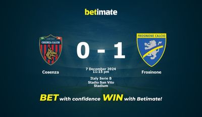 Dự đoán Cosenza vs Frosinone, Tỷ lệ cược & Mẹo cá cược 12/07/2024