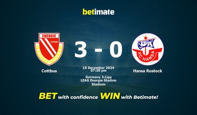 Dự đoán Cottbus vs Hansa Rostock, Tỷ lệ cược & Mẹo cá cược 15/12/2024