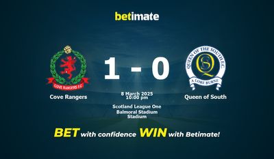 Dự đoán Cove Rangers vs Queen of South, Tỷ lệ cược & Mẹo cá cược 03/08/2025