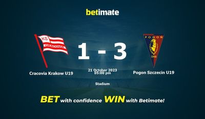 Soi kèo Cracovia Krakow U19 vs Pogon Szczecin U19, tỷ lệ và tip cá cược 21/10/2023