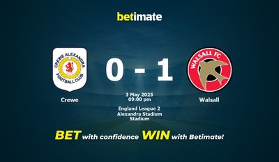 Dự đoán Crewe vs Walsall, Tỷ lệ cược & Mẹo cá cược 05/03/2025