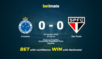 Dự đoán Cruzeiro vs Sao Paulo, tỷ lệ và tip cá cược 16/01/2025