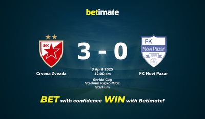 Soi kèo Crvena Zvezda vs FK Novi Pazar, tỷ lệ cá cược 02/04/2025