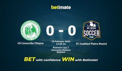 Dự đoán CS Concordia Chiajna vs FC Ceahlaul Piatra Neamt, tỷ lệ và tip cá cược 22/02/2024