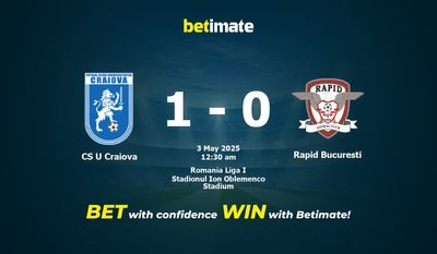 Soi kèo CS U Craiova vs Rapid Bucuresti, tỷ lệ và tip cá cược 02/05/2025