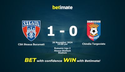 Dự đoán CSA Steaua Bucuresti vs Chindia Targoviste, Tỷ lệ & Mẹo cá cược 26/11/2024