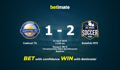 Soi kèo Csakvari Tk vs Budafoki MTE, tỷ lệ cá cược 20/04/2025