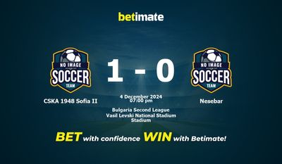 Dự đoán, Tỷ lệ cược & Mẹo cá cược CSKA 1948 Sofia II vs Nesebar 12/04/2024