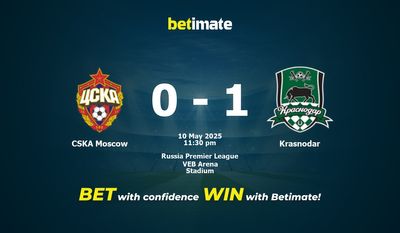 Dự đoán CSKA Moscow vs Krasnodar, Tỷ lệ cược & Mẹo cá cược 05/10/2025