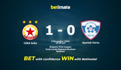 Dự đoán, Tỷ lệ cược & Mẹo cá cược CSKA Sofia vs Spartak Varna 12/03/2024