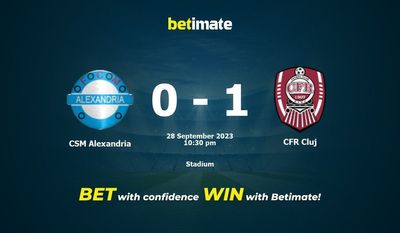 Soi kèo CSM Alexandria vs CFR Cluj, tỷ lệ và tip cá cược 28/09/2023