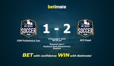 Dự đoán CSM Politehnica Iasi vs ACS Sepsi, Tỷ lệ & Mẹo cá cược 09/11/2024