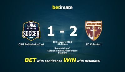 Soi kèo CSM Politehnica Iasi vs FC Voluntari, tỷ lệ và tip cá cược 10/02/2024