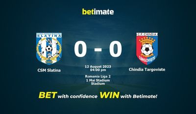 Soi kèo dự đoán CSM Slatina vs Chindia Targoviste ngày 12/08/2023
