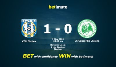 Soi kèo CSM Slatina vs CS Concordia Chiajna, tỷ lệ và tip cá cược 03/05/2025