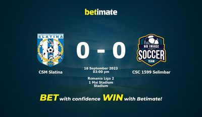 Soi kèo CSM Slatina vs CSC 1599 Selimbar, Tỷ lệ & Mẹo cá cược 16/09/2023